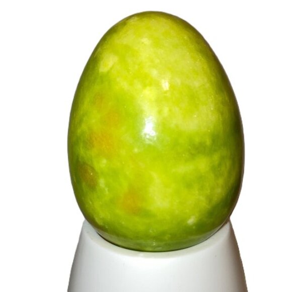 Marble Egg Pastel Color Easter Egg Lime Green White Orange 2.5 x 2 in, 4.8 oz - Picture 1 of 8